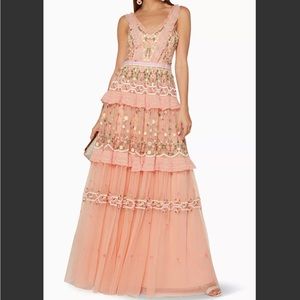 Needle and Thread Lattice Rose Gown